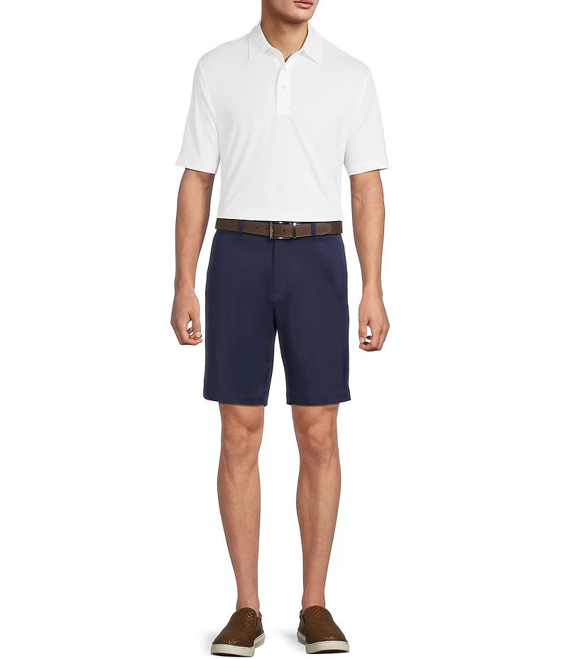 Roundtree & Yorke The Fairway 9#double; Flat Front Performance Shorts