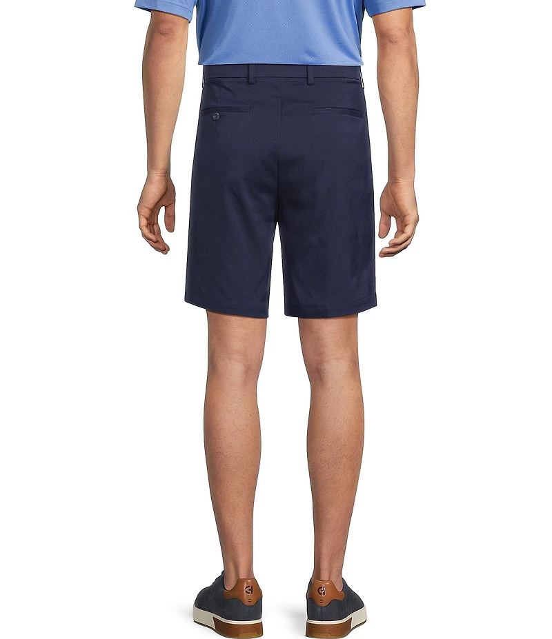 Roundtree & Yorke The Fairway Collection 9#double; Inseam Pleated Performance Shorts