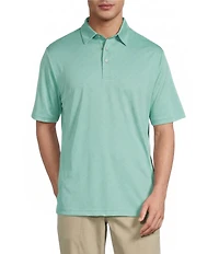 Roundtree & Yorke The Fairway Diamond Jacquard Performance Polo Shirt