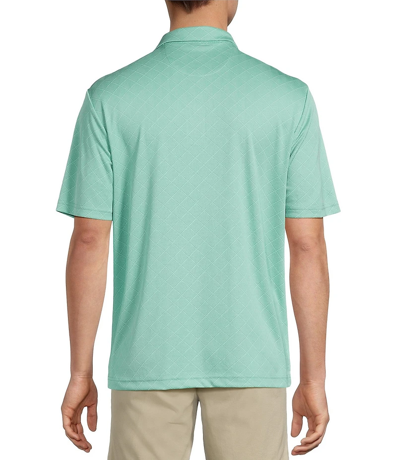 Roundtree & Yorke The Fairway Diamond Jacquard Performance Polo Shirt