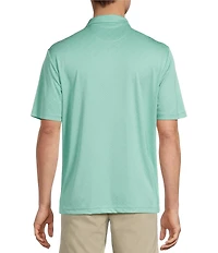 Roundtree & Yorke The Fairway Diamond Jacquard Performance Polo Shirt