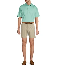 Roundtree & Yorke The Fairway Diamond Jacquard Performance Polo Shirt