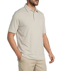 Roundtree & Yorke The Fairway Feeder Stripe Performance Polo Shirt