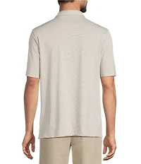 Roundtree & Yorke The Fairway Feeder Stripe Performance Polo Shirt