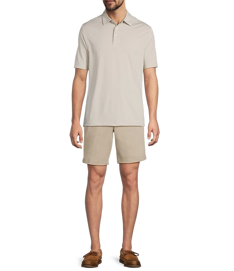 Roundtree & Yorke The Fairway Feeder Stripe Performance Polo Shirt