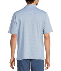 Roundtree & Yorke The Fairway Feeder Stripe Performance Polo Shirt