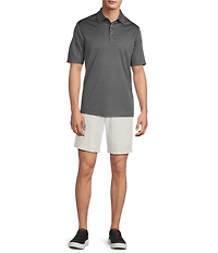Roundtree & Yorke The Fairway Performance Short Sleeve Jacquard Polo Shirt