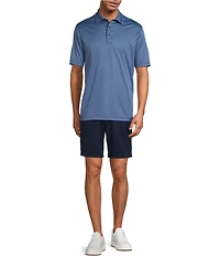 Roundtree & Yorke The Fairway Performance Short Sleeve Jacquard Polo Shirt
