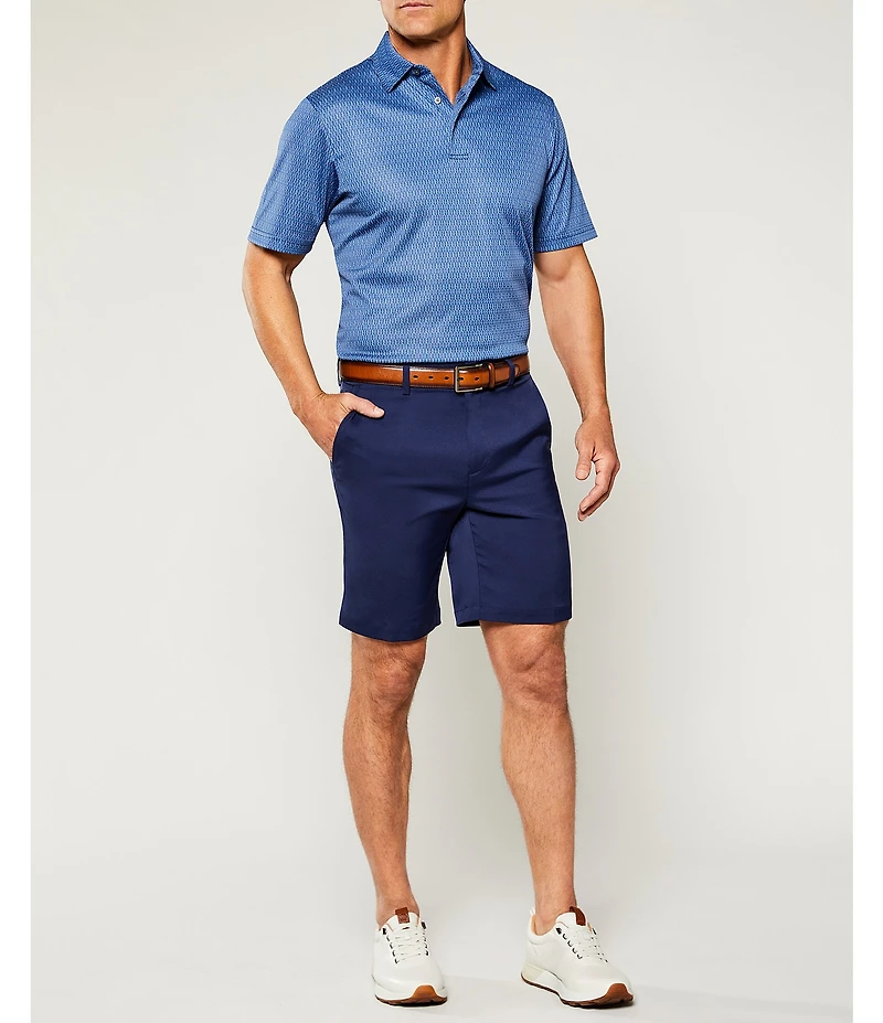 Roundtree & Yorke The Fairway Performance Short Sleeve Jacquard Polo Shirt