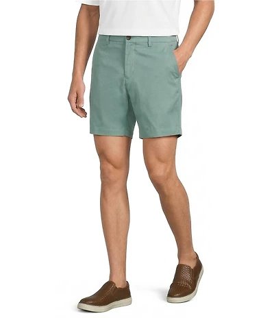 Roundtree & Yorke The Fairway Seasonal 7#double; Flat Front Performance Shorts
