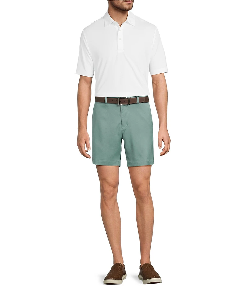 Roundtree & Yorke The Fairway Seasonal 7#double; Flat Front Performance Shorts
