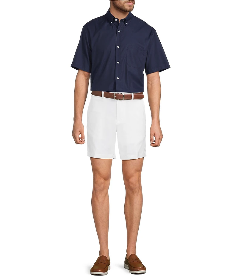 Roundtree & Yorke The Fairway Seasonal 7#double; Flat Front Performance Shorts