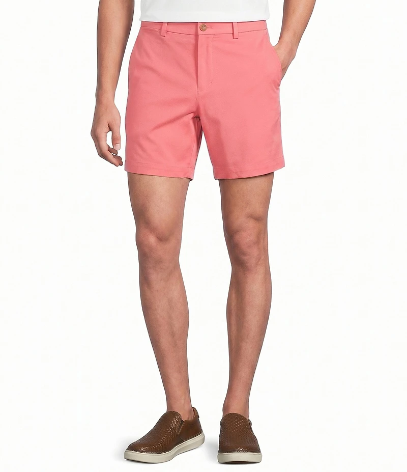 Roundtree & Yorke The Fairway Seasonal 7#double; Flat Front Performance Shorts