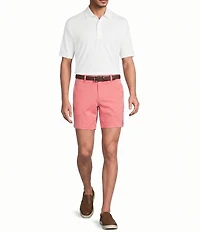 Roundtree & Yorke The Fairway Seasonal 7#double; Flat Front Performance Shorts