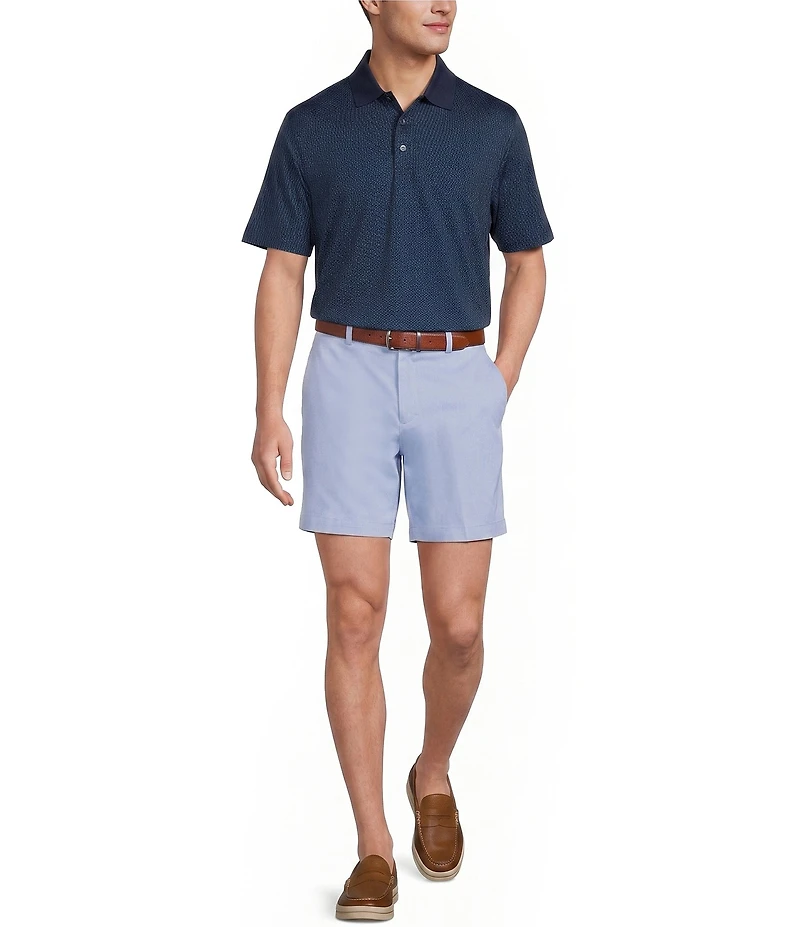 Roundtree & Yorke The Fairway Seasonal 7#double; Flat Front Performance Shorts