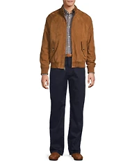 Roundtree & Yorke The Hero Harrington Suede Jacket