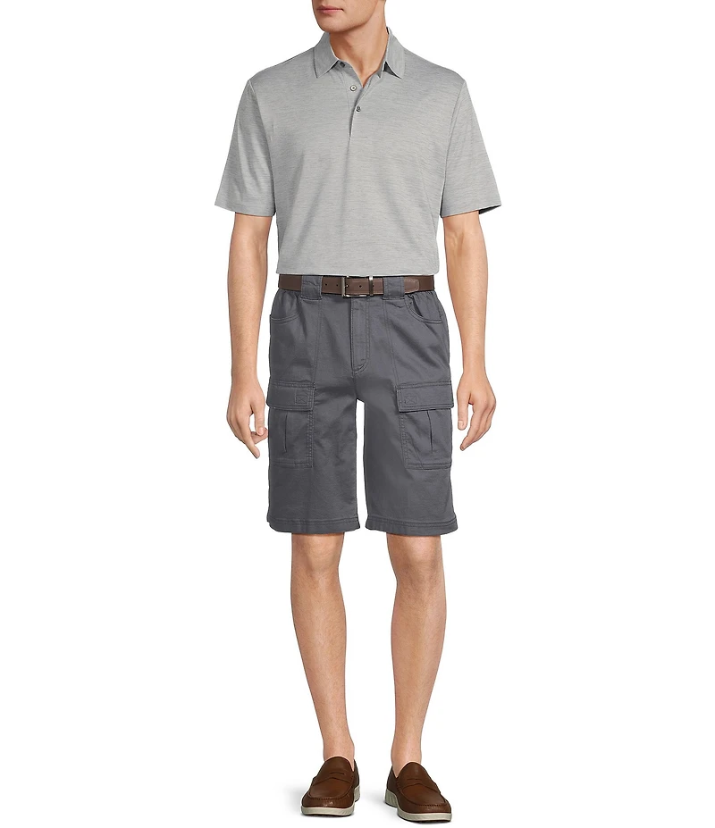 Roundtree & Yorke The Hiker Classic Fit 11#double; Inseam Neutral Cargo Shorts