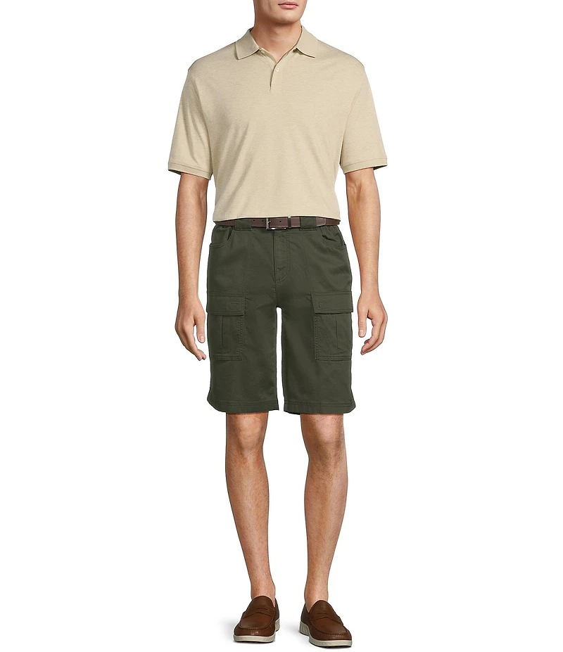 Roundtree & Yorke The Hiker Classic Fit 11#double; Inseam Neutral Cargo Shorts