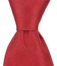 Roundtree & Yorke Trademark Plenny Solid Narrow 3 1/8#double; Silk Tie