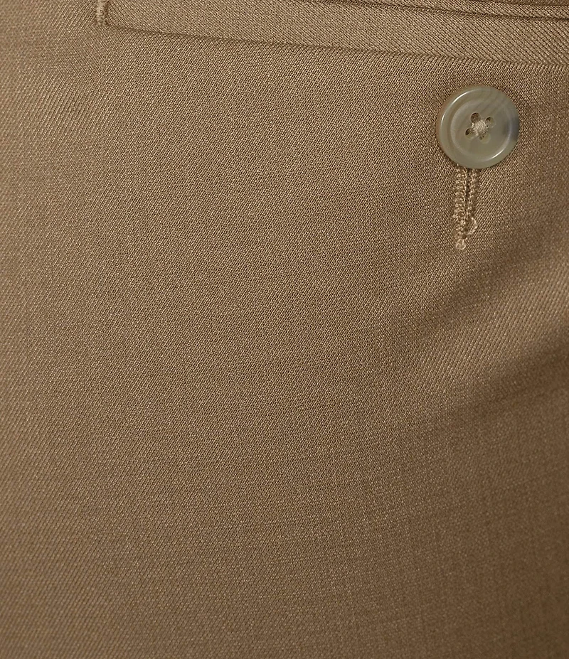 Roundtree & Yorke TravelSmart Luxury Gabardine Classic Fit Non-Iron Flat Front Dress Pants