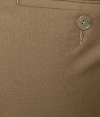 Roundtree & Yorke TravelSmart Luxury Gabardine Classic Fit Non-Iron Flat Front Dress Pants