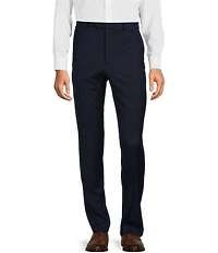 Roundtree & Yorke TravelSmart Luxury Gabardine Classic Fit Non-Iron Flat Front Dress Pants