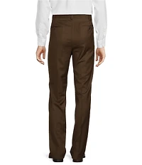 Roundtree & Yorke TravelSmart Luxury Gabardine Ultimate Comfort Classic Fit Non-Iron Pleated-Front Dress Pants