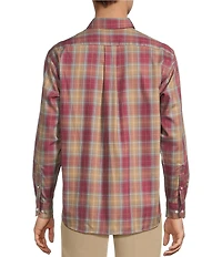 Roundtree & Yorke TravelSmart Classic Fit Easy Care Plaid Twill Sport Shirt