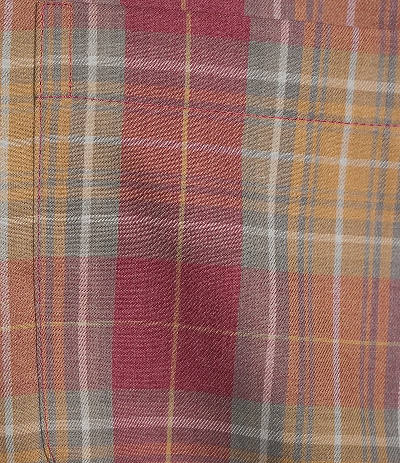 Roundtree & Yorke TravelSmart Classic Fit Easy Care Plaid Twill Sport Shirt