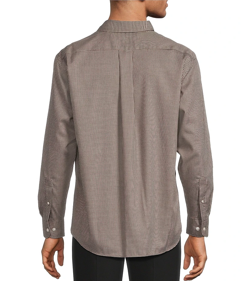 Roundtree & Yorke TravelSmart Classic Fit Easy Care Small Check Twill Sport Shirt