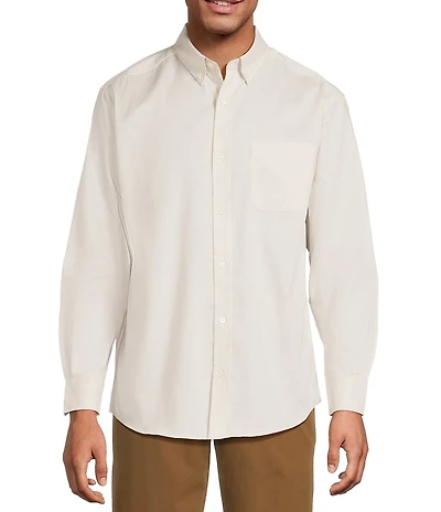 Roundtree & Yorke TravelSmart Classic Fit Easy Care Solid Twill Sport Shirt