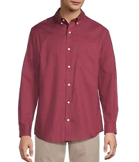 Roundtree & Yorke TravelSmart Classic Fit Easy Care Solid Twill Sport Shirt