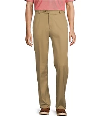 Roundtree & Yorke TravelSmart Ultimate Performance Classic Fit Flat Front Non-Iron Chino Pants