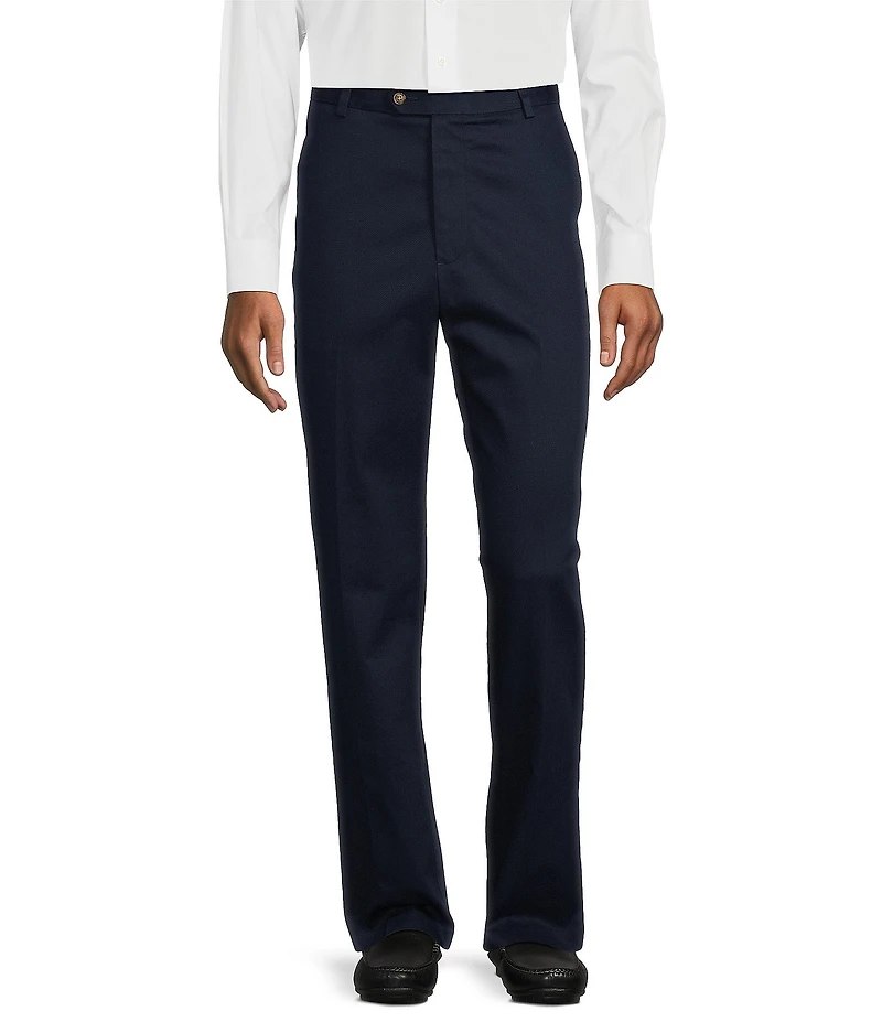 Roundtree & Yorke TravelSmart Ultimate Performance Classic Fit Flat Front Non-Iron Chino Pants