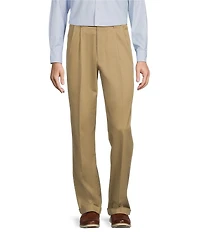 Roundtree & Yorke TravelSmart Ultimate Performance Classic Fit Pleated Non-Iron Chino Pants