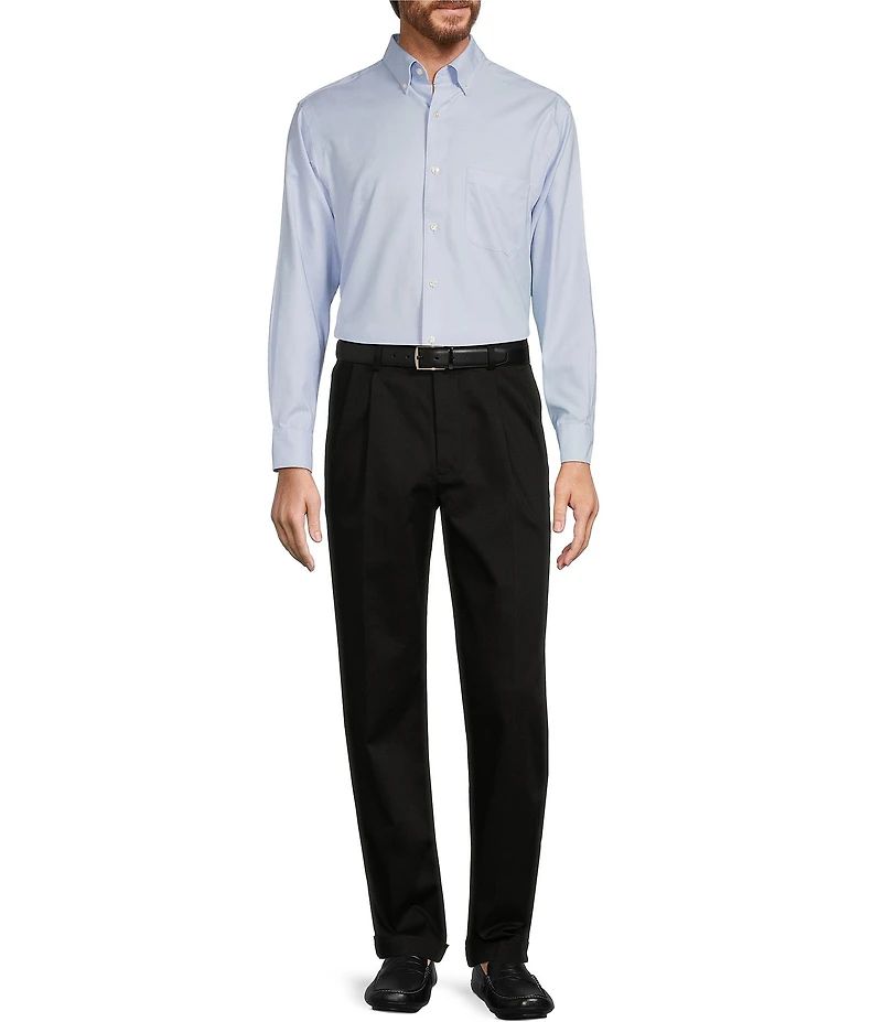 Roundtree & Yorke TravelSmart Ultimate Performance Classic Fit Pleated Non-Iron Chino Pants