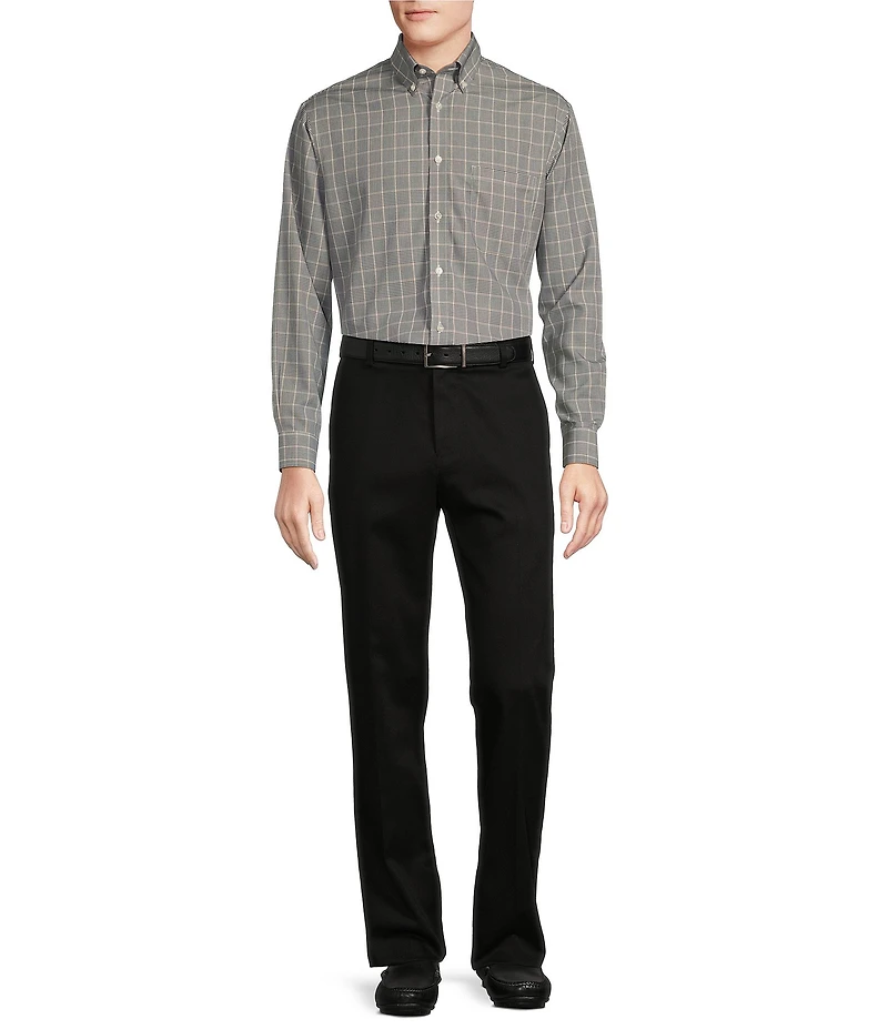 Roundtree & Yorke TravelSmart Ultimate Performance Classic Straight Fit Flat Front Non-Iron Chino Pants