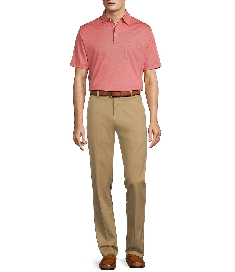 Roundtree & Yorke TravelSmart Ultimate Performance Classic Straight Fit Flat Front Non-Iron Chino Pants