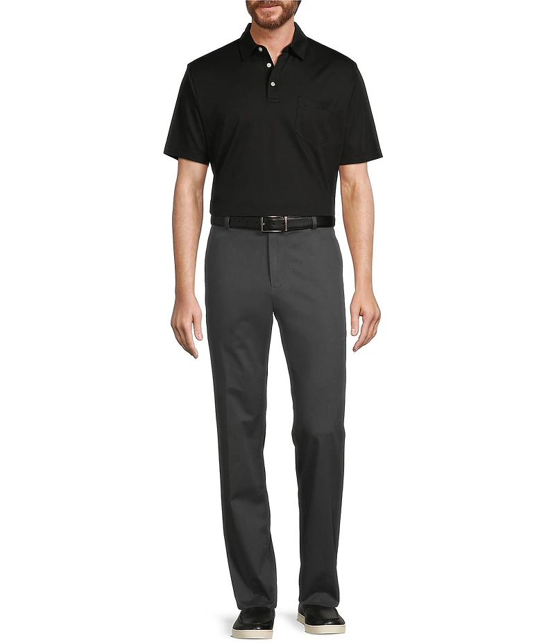 Roundtree & Yorke TravelSmart Ultimate Performance Classic Straight Fit Flat Front Non-Iron Chino Pants