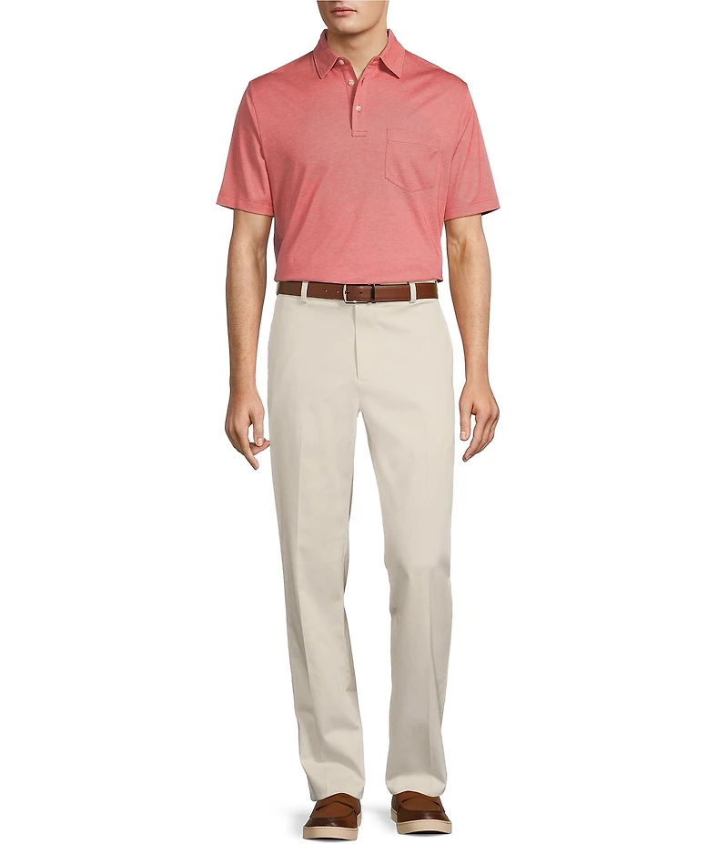 Roundtree & Yorke TravelSmart Ultimate Performance Classic Straight Fit Flat Front Non-Iron Chino Pants