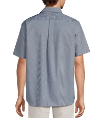 Roundtree & Yorke TravelSmart Easy Care Short Sleeve Twill Gingham Sport Shirt