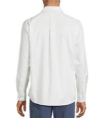 Roundtree & Yorke TravelSmart Easy Care Herringbone Geo Print Sport Shirt