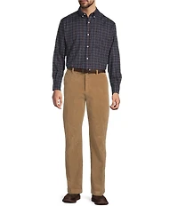 Roundtree & Yorke TravelSmart Easy Care Herringbone Small Check Sport Shirt