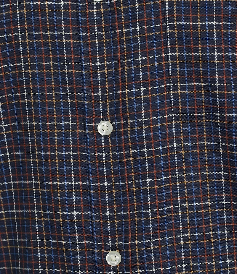 Roundtree & Yorke TravelSmart Easy Care Herringbone Small Check Sport Shirt