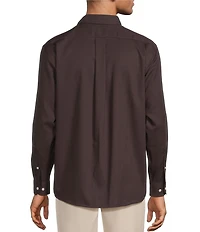 Roundtree & Yorke TravelSmart Easy Care Long Sleeve Herringbone Solid Sport Shirt