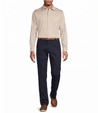 Roundtree & Yorke TravelSmart Easy Care Long Sleeve Solid Button Front Shirt