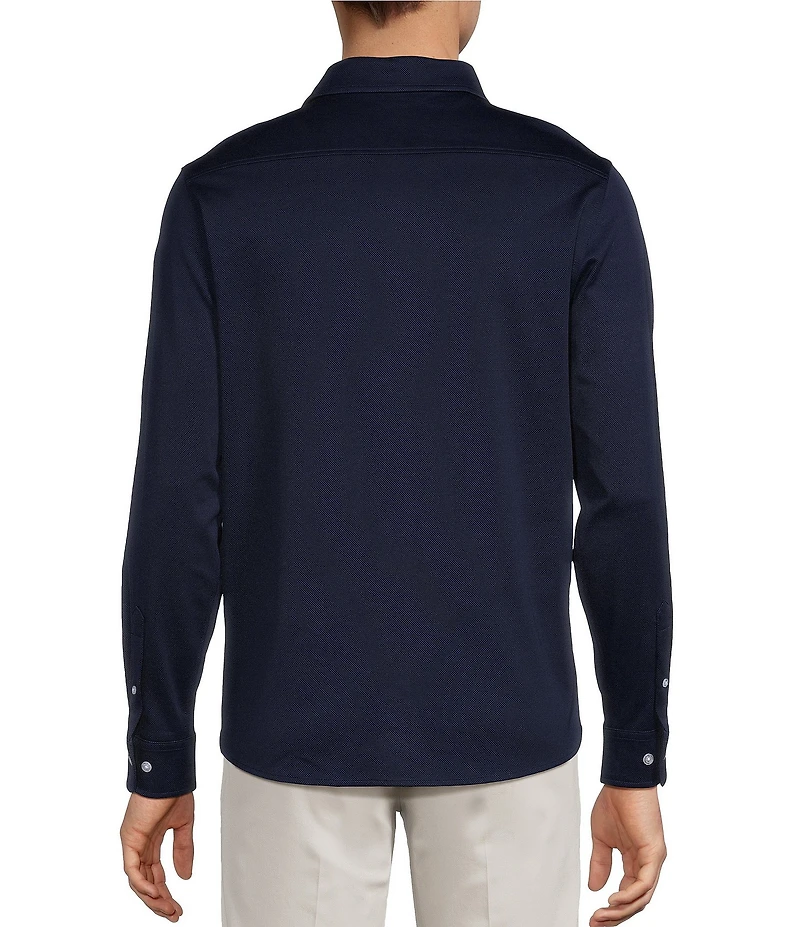 Roundtree & Yorke TravelSmart Easy Care Long Sleeve Solid Button Front Shirt