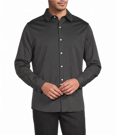 Roundtree & Yorke TravelSmart Easy Care Long Sleeve Solid Button Front Shirt