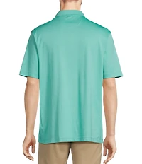 Roundtree & Yorke TravelSmart Easy-Care Performance Short Sleeve Solid Birdseye Polo Shirt