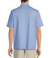 Roundtree & Yorke TravelSmart Easy-Care Performance Short Sleeve Solid Birdseye Polo Shirt